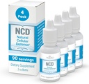 Waiora Natural Cellular Defense (NCD) Šķidrie ceolīta pilieni, Clinoptilolīts vīriešiem un sievietēm - papildinājums imūnai, veselīgai Gut atbalstam, tīrīšanai, pH līdzsvaram (0,5oz pudeles, 4 Ct – 360 serv)