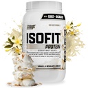 Nutrex Research IsoFit sūkalu proteīna pulveris Instantized 100% sūkalu proteīna izolāts (30 Servē (iepakojums 1), Vanilla Bean Ice Cream)