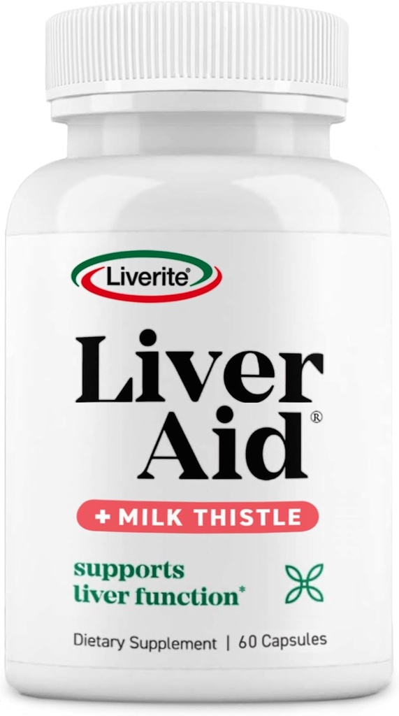 LIVERITE Aknu palīdzība ar piena daiviņu 60 kapsulas, aknu atbalsts, aknu tīrīšana, aknu aprūpe, aknu funkcija, enerģija