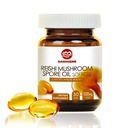 Organic Reishi Mushroom Spore Oil-USDA Ganoderma Lucidum Extract Capsule-Immune System Natural Energy for Wellness&Liver Support-Vegan, Non-GMO Gluten Free, 30 Veggie Softgels
