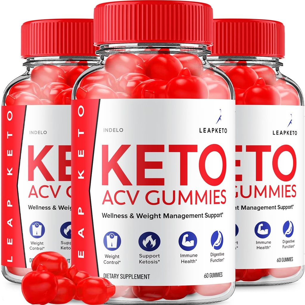(3 Pack) Leap Keto ACV Gummies - Advanced Formula Leap Keto Plus Svara vadība ACV Gummies Apple Sidra Etiķis Keto Leap ACV Gumies Diētiskās Papildu Atsauksmes Vīrieši Sievietes (180 Gumies)