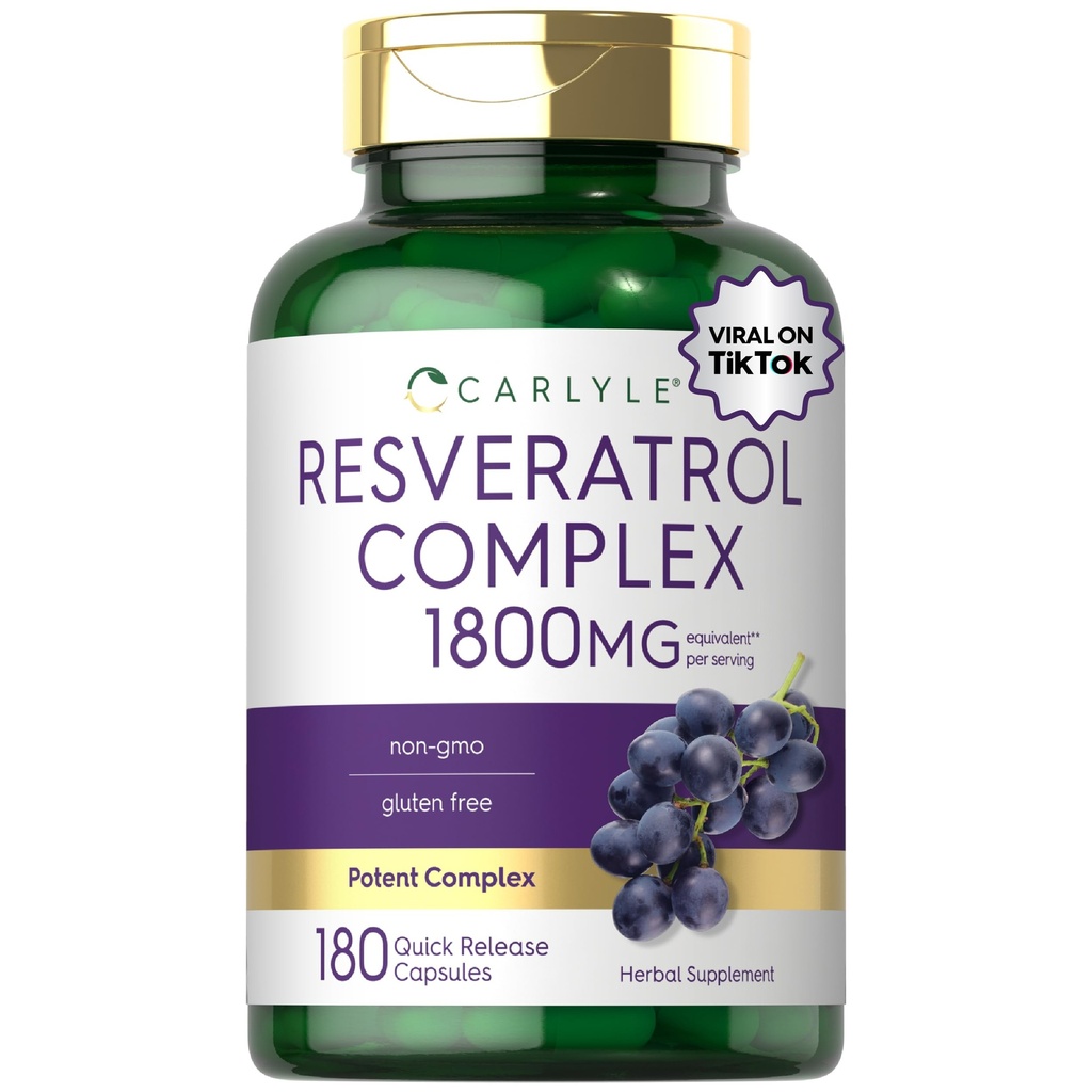 Carlyle Resveratrol papildinājums 1800mg 