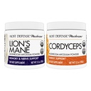 Host Defense Bandle with Lion's Mane Powder, 3.5 oz & Cordyceps Pulveris, 3.5 oz - Atbalsts smadzeņu veselība, atmiņa un fokuss - Atbalsts Imūnās veselības un enerģijas*