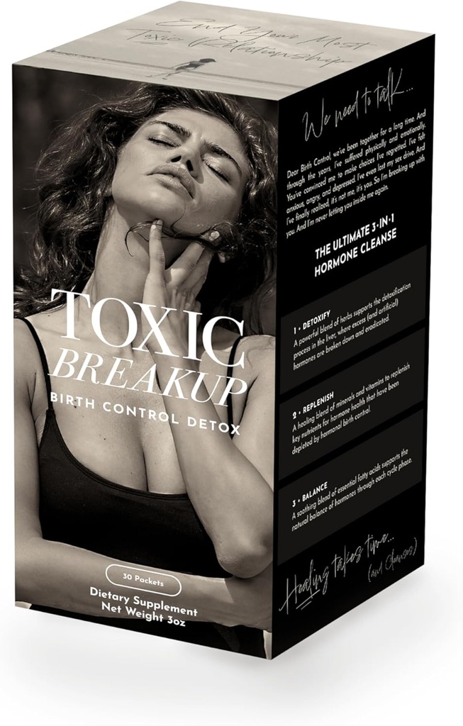 Toksisks Breakup Birth Control Detox tīrīšanu, lai atjaunotu Hormonu balansu          ) Aknu Detox Papildinājums, ar sarkanu āboliņa, Caste Tree Berry ) Organisks, bez glutēna, nav ĢMO  ) 30 Paketes, 2-4 nedēļas Tīrīt