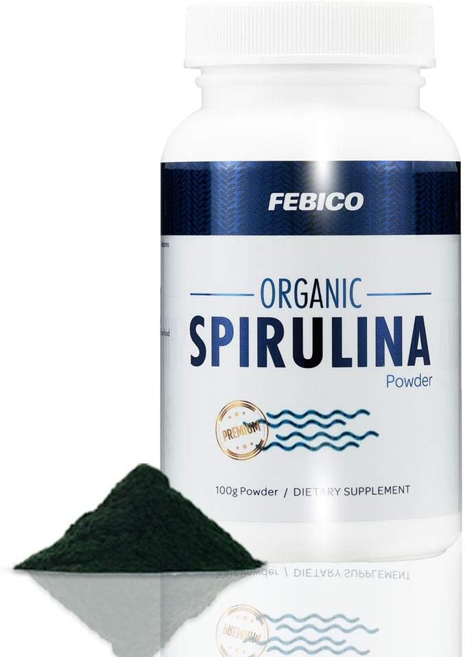 B12 vitamīns, Fikocianīns, Energy Boost, Ne-GMO, Bezglutēna un ne-Irvolated, USDA, Naturland, Halal Certified-100g