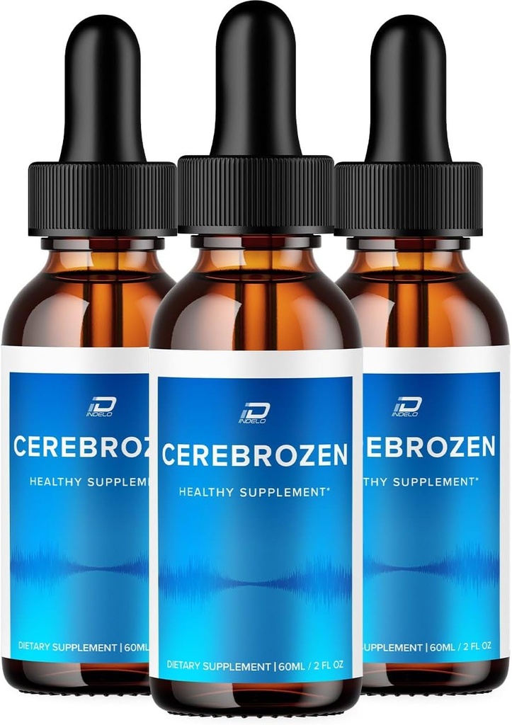 Cerebrozen Tinīts Ausu pilieni - Cerebrozen 24, Cerebrozen Liquid Drops, Cerebrozen Reviews, Cerebrozen Drops for Ausu atvieglojumu (3 Pack - 180 ML)