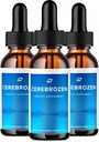 Cerebrozen Tinnitus Ear Drops - Cerebrozen 24, Cerebrozen Liquid Drops, Cerebrozen Reviews, Cerebrozen Drops for Ear Relief (3 Pack - 180 ML)