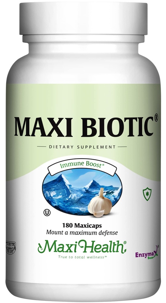 Maksi Veselība - Maxi Biotic Aged Ķiploku ekstrakta kapsulas (180 Count) 