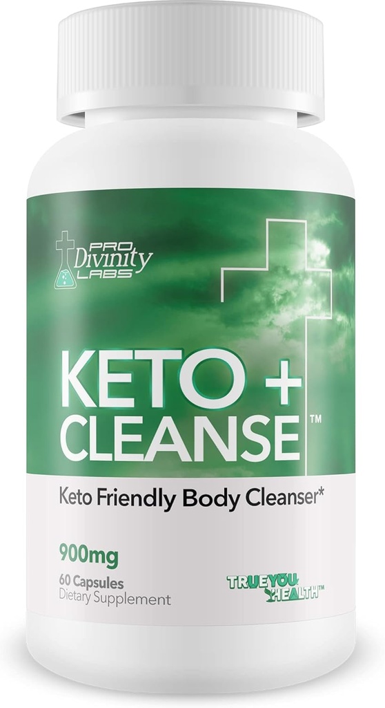 Pro dievišķība Labs Keto + tīrīt - Premium Keto draudzīgs ķermeņa tīrītājs ar augu balstītas sastāvdaļas, lai veicinātu visu ķermeņa veselību - atbalsts Samazināta uzpūšanās un zarnu veselību ar papildu probiotikas