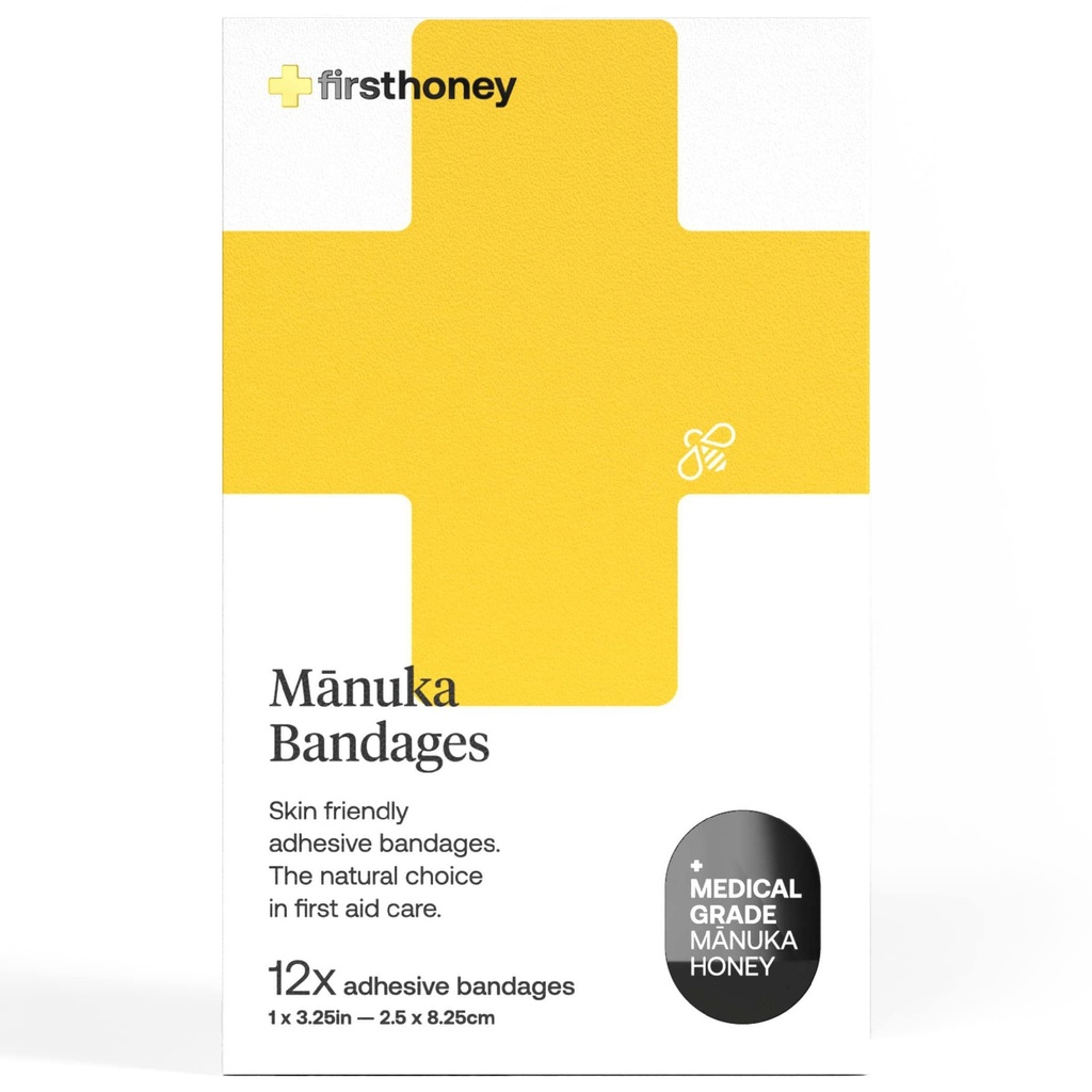 Pirmais medus Manuka Medus Adhesive saites 12 Iepakojums 