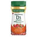 Dabas bounty vitamīns D 5000 SV Gumijas, vitamīns D3 Augsta potence Imūnsupport & Kaulu veselības papildinājums, 5000 SV 1 gumija, zemeņu putas, 2 mēnešu piegādes, 60 veģetāru Gumijas pieaugušajiem