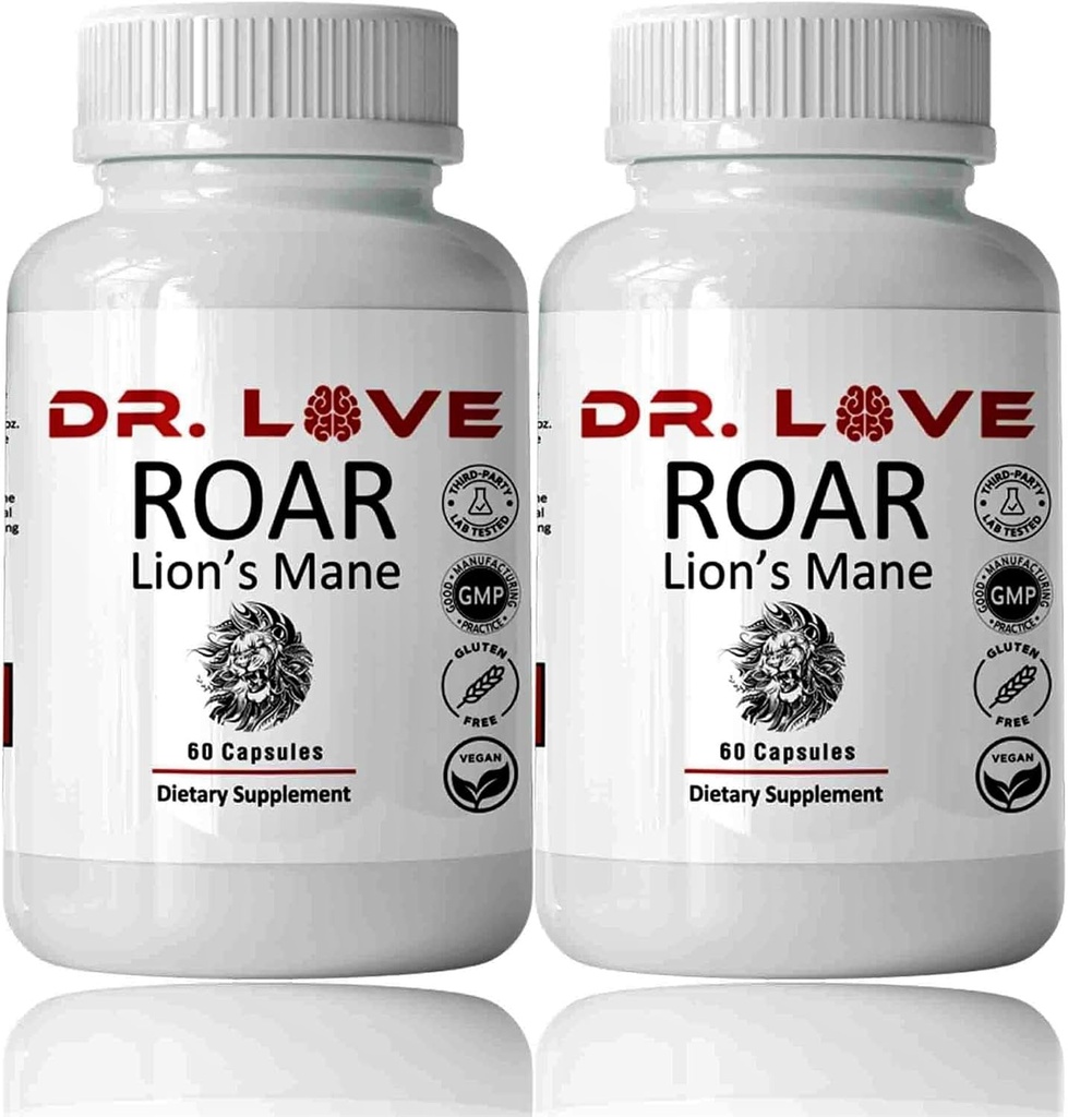 DR Loves Roar Lions Mane Papildinājums, 60 kapsulas (2)