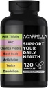 ACAPPELLA piena dadzis, NAC, Chanca Piedra, bietes, artišoks, TUDCA, Dandelion kapsulas, aknu tīrīšana Papildinājums ar Turmeric, Ginger, Panax Ginseng, Berberine (1)