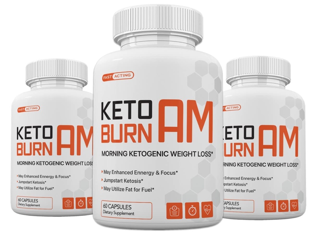 (3. iepakojums) Keto Burn AM Morning Ketogenic Svara kontrole, Keto Burn tabletes vīriešiem un sievietēm, 180 kapsulas, 3 mēnešu piegādes