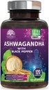 Ashwagandha papildinājumi 2100mg - Extra Strength Ashwagandha pulvera un saknes ekstrakts ar melno piparu Max Absorbcija, Herbal Antioksidantu papildinājumi sievietēm un vīriešiem, Vegan, ne-GMO - 120 kapsulas