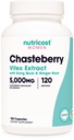 Nutricost Chasteberry papildinājums sievietēm 120 kapsulas, 5000mg ekvivalents Per Serving (no 500mg 10:1 ekstrakts), ar Dong Quai & Ginger Saknes ekstrakts, Vegetarian, bez lipekļa un ne-GMO