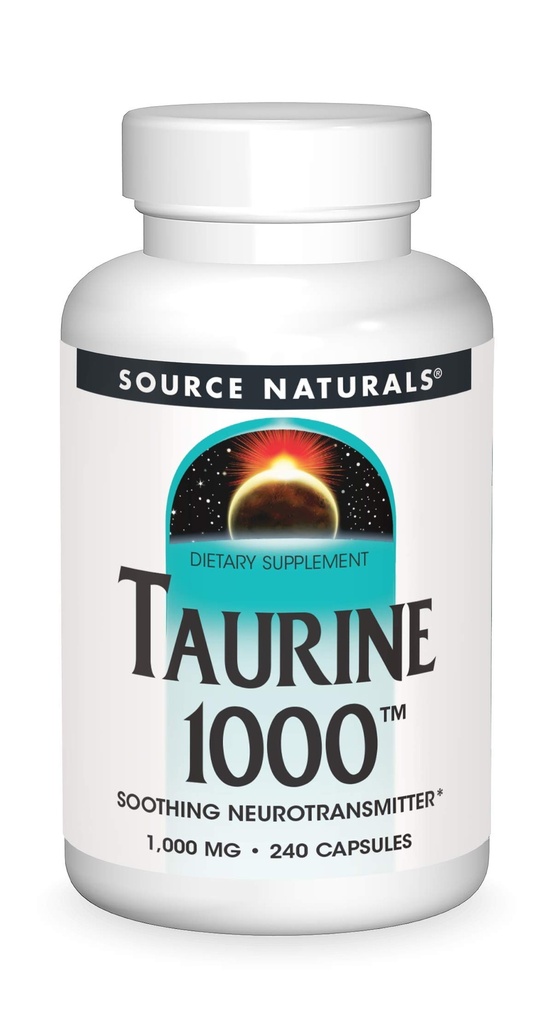 Avots Naturals Taurīns, nomierinošs neiromediators*, 1000 mg - 240 kapsulas