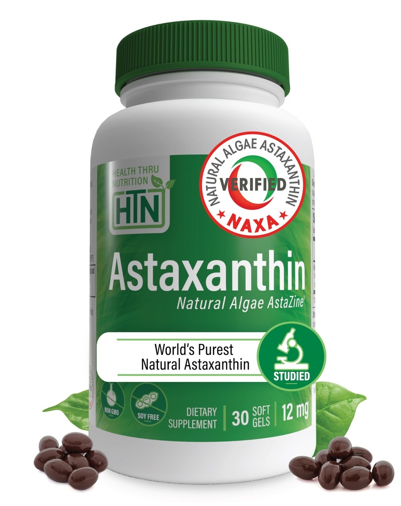 Astaksantīna uzturs Astaksantīna Triple Strength 12mg Papildinājums 30 Softgels 