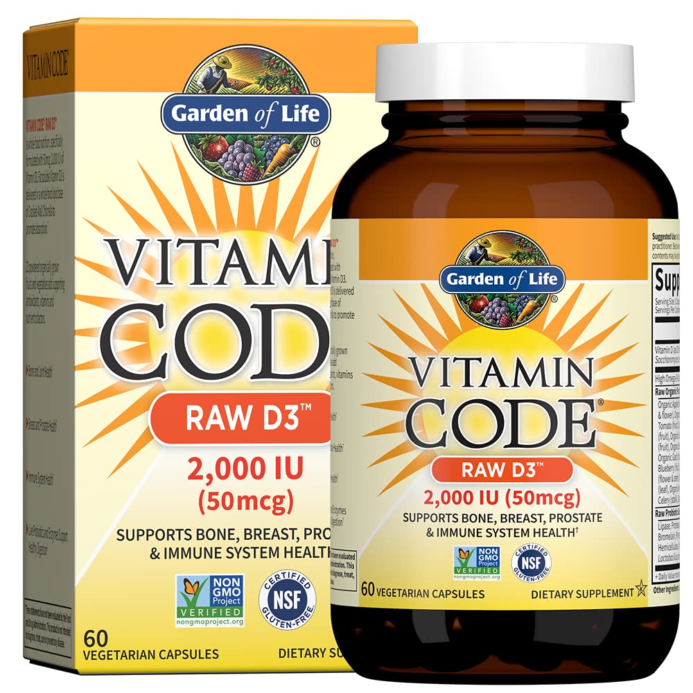 D vitamīns, D vitamīns, D3 vitamīns, D 2000 SV, jēls vesels D3 preparāts ar hlorellām, augļiem, veģetācijām un probiotikām kaulu un imūnās veselības ārstēšanai, 60 veģetārās kapsulas