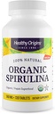 Organic Spirulina 500 Mg (Organic Certified, Kosher Certified, Natural, Non-GMO, Nav lipekļa, Vegan Superfood), 720 tabletes