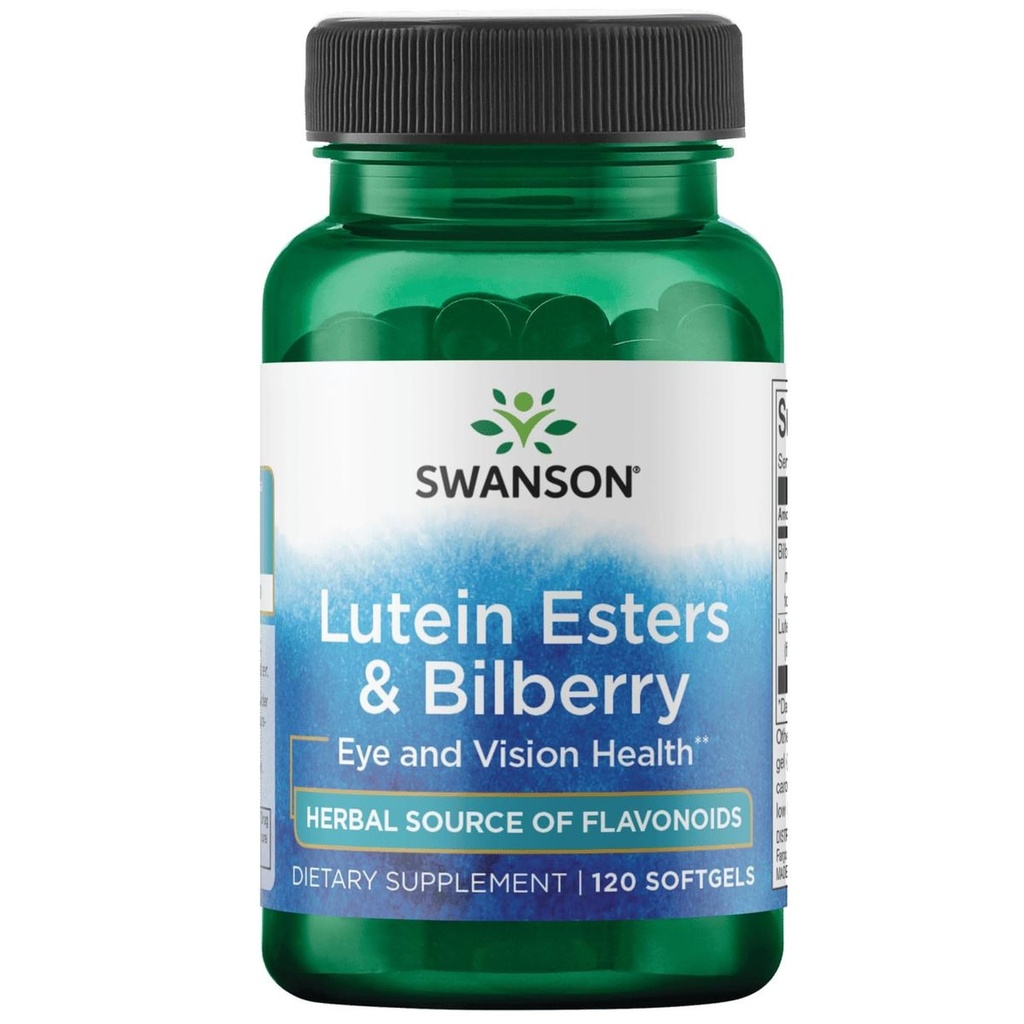 Swanson Lutein & Melleņu 6/20 Milligrams 120 Sgels