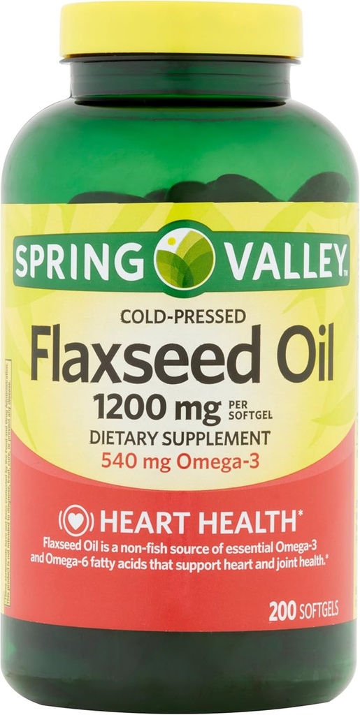 Pavasara ieleja - Linsēklu eļļa 1200 mg, 200 softgeli