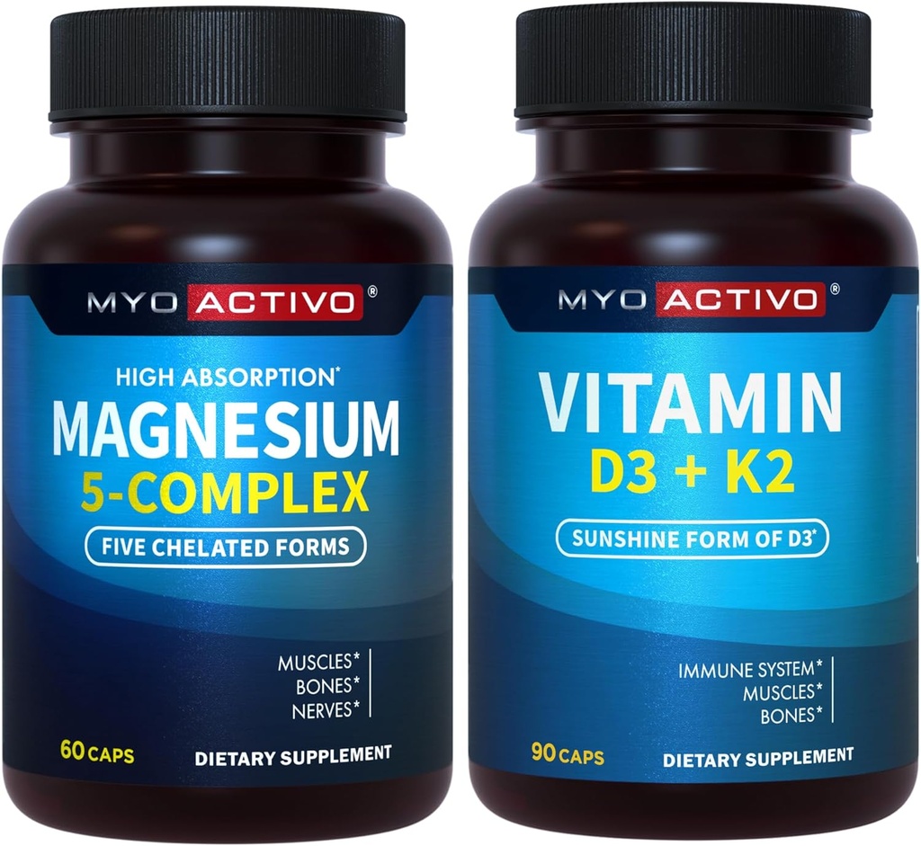 5–in–1 magnija komplekss un vitamīns D3 K2