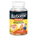 Airborne vitamīns C 750mg (par apkalpo) Zesty Orange Flavored Gumies (42 Skaits pudelē), Gluten-free Imūnās atbalsta papildinājums ar vitamīniem A C E, Selēns, Echinacea, Ingver, Antioksidants