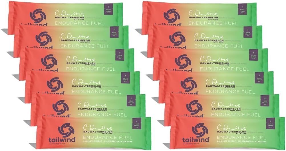 Castlewind Nutrition Izturības degviela, Grab-and-Go sporta dzērienu pulvera maisījums ar elektrolītiem, ne-GMO, bez sojas, piena un glutēna, vegan-Friendly, Dauwaltermelon, iepakojumā pa 12