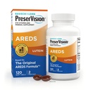 PreserVision ARED acu vitamīni, #1 acu ārsts Ieteicamais zīmols, multivitamīni ar luteīnu, vitamīni C & E, cinks, un vara piedevas, 120 softgels