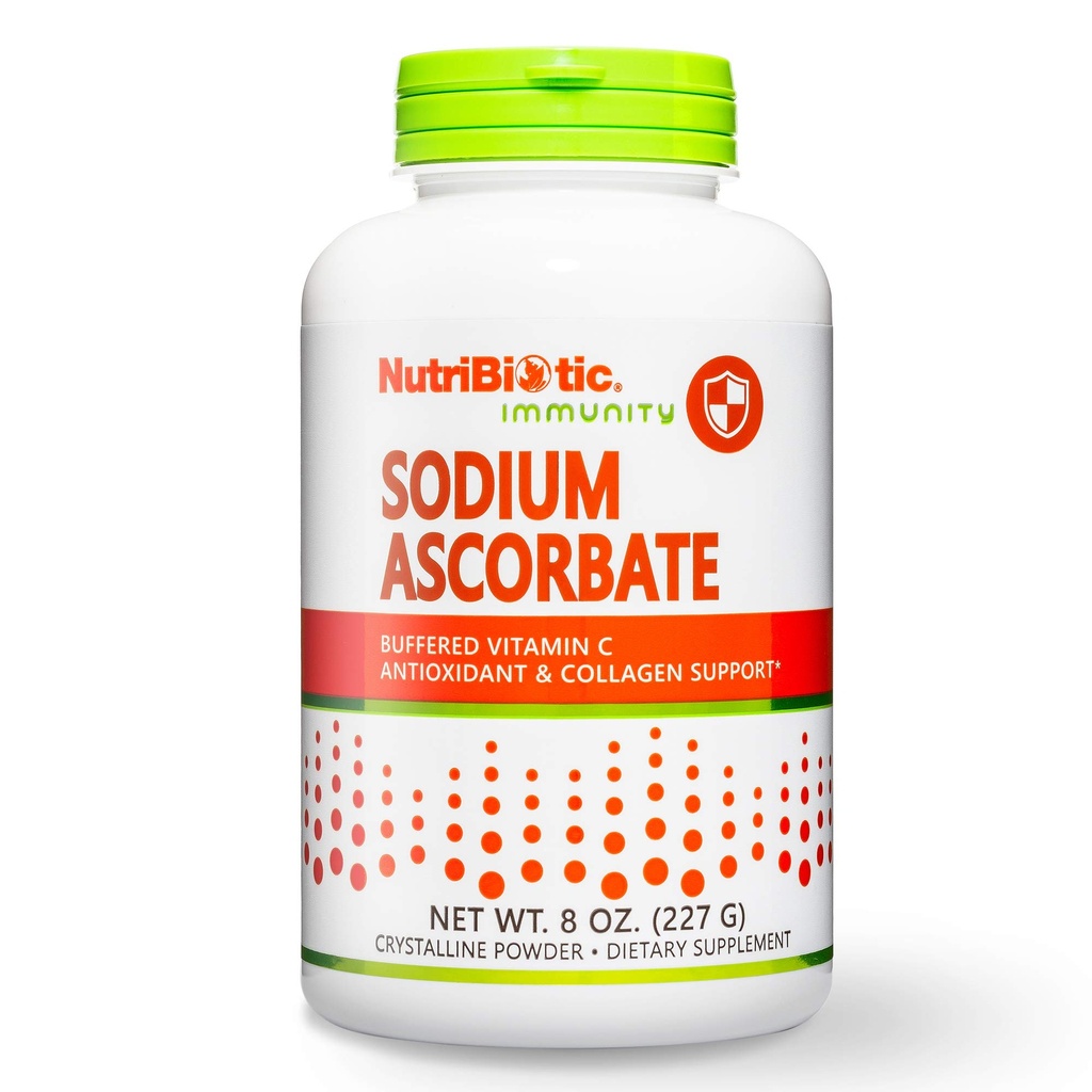 NutriBiotical - nātrija askorbāts Bufered C vitamīna pulveris, 8 Oz - Vegāns, Non Acid & Easier par Gremošanas nekā Askorbīnskābe - Essential Imūnsupport & Antioksidants Papildinājums ) Bez lipekļa un ĢMO