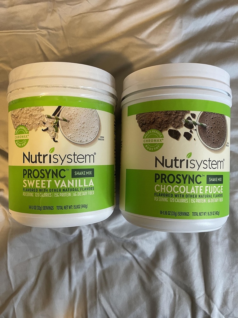 Nutrisystem Nutrirush Probiotic Shakes Šokolādes Fudže un saldo Vanilla Shake Mix - Olbaltumvielas & Probiotikas Atbalsts Gremošanas Bust Belly Bloat 2 Konteineri 16,3 oz. katrs 28 Kalpo,(Iepakojums 2)