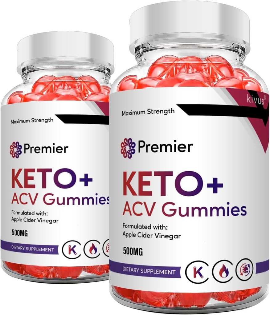 Premier Keto Gummies - Premier Keto + ACV Gumies (2 Pack, 120 Gummies)