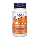 NOW pārtikas piedevas, D-mannoze 500 mg, Ne-ĢMO projekts apstiprināts, Veselīgs urīna trakts*, 60 Veg kapsulas