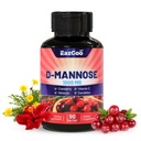 D-mannozes papildinājums – 1000 mg kapsulas ar Dzērveņu, C vitamīnu, Hibiscus un Dandelion ekstraktu, atbalstu Urīna veselība, D Mannozes un dzērveņu kapsulas, 90 Skaits
