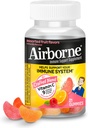 Airborne vitamīns C 750mg (par apkalpojot) Asorti augļu aromatizēti gumijas (21 Skaits pudelē), Gluten-free Imūnās atbalsta papildinājums ar vitamīniem A C E, Selenium, Echinacea & Ginger