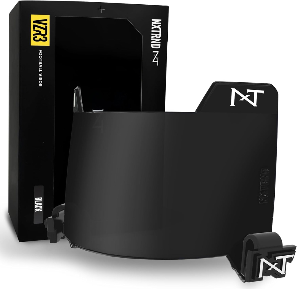 Nxtrnd VZR3 Futbola vizieri, Curved Lens tehnoloģija, Fits Adult & Youth Football Helmets