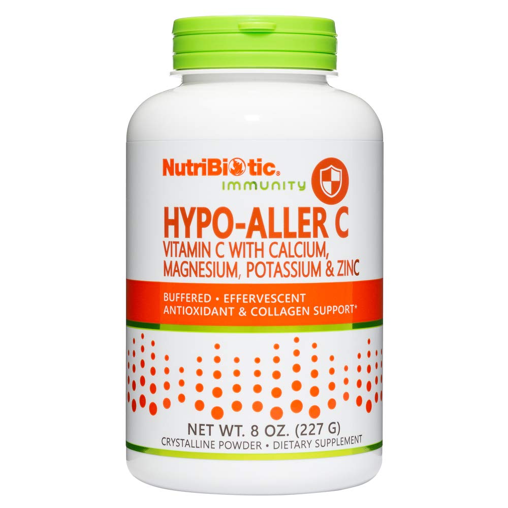 NutriBiotic Hypo-Aller C pulveris C vitamīns un minerālvielas antioksidanta un kolagēna atbalsts - 1300 mg C vitamīns uz porciju - 8 unces -Buferēts un viegli uz kuņģi - L-Askorbīnskābes ar kalciju, magniju, cinku un kāliju -Postanta, augsta šķīdība - Farmaceitiskā pakāpe - ne-GMO ---Bezglutēna --Bez lipekļa --Bez lipekļa uztura papildinājums -Vegāns -- Viegli izšķīdina --