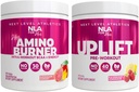 NLA viņas Pre / Intra Workout Stack (ietver viņas Thermogenic Amino Hawaiian Sunset un Uplift Pre Workout Aveņu Lemonade)