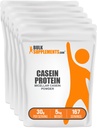 BulkSupplements.com Kazeīna proteīna pulveris - Micellar Casein pulveris, lēna Gremošanas proteīns - Neuzliesmojošs un lipeklis bez, 30g uz vienu apkalpo, 1kg (2,2 mārciņas) (iepakojums 5)