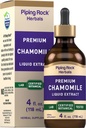 Piping rock kumelīšu zieda ekstrakts šķidruma pilieni - 4 Fl Oz - Ārstniecības augu Tincture papildinājums - Veģetārs, nav GMO, bez lipekļa
