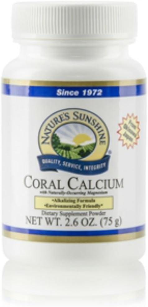 Dabas saulīte Coral Calcium, 75 Grams ; veicināt kaulu veselību, palīdz uzturēt pH līmeni, un nodrošina 325 mg kalcija uz apkalpo