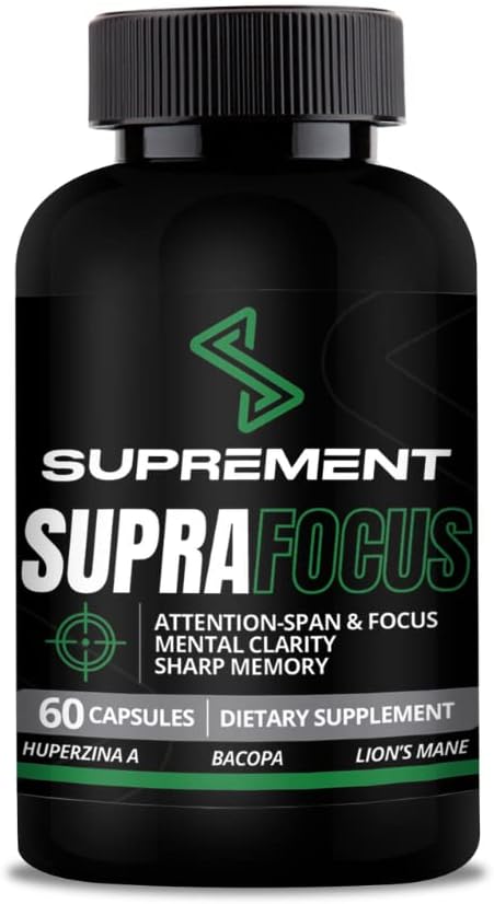 Nootropics smadzeņu atbalsta papildinājums. 60 skaitīšana, vīriešiem un sievietēm. Smadzeņu papildinājumi atmiņai un fokusam ar Lions Mane, Bacopa Monnieri, L Tirozīns. Mind Booster Focus Papildinājums un atmiņa.