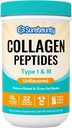 Kolagēna peptīdu pulveris, I un III tips, ar zāli barotu liellopu avots, nedegošs, viegli izšķīdina, āda, mati, nagu un muskuļu kopšana, paleo un Keto Friendly, 8oz