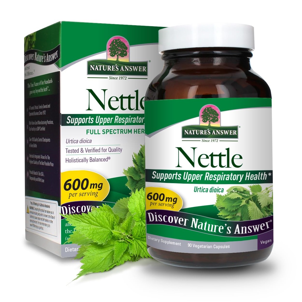 Dabas atbilde Nattle Leaf Vegan kapsulas 90 skaitīšana 