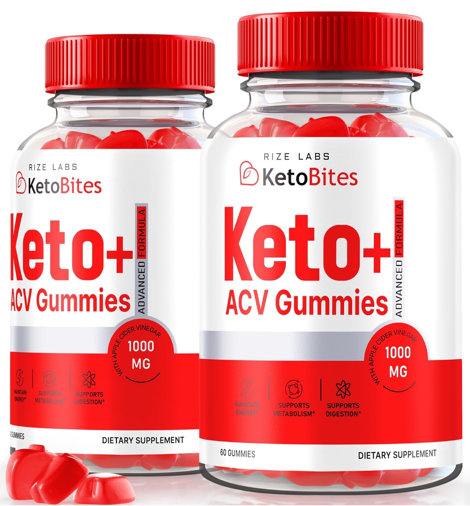 rize laboratorijas - Keto Bites ACV Gumijas Advanced svara zudums, Visi dabas Apple Sidra Etiķa papildinājums (120 Gumijas)