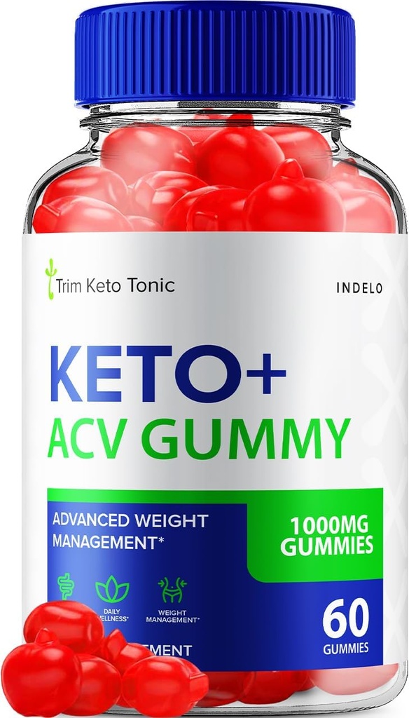 Trim Keto Tonic Keto ACV Gummies, Trim Keto Gumies Svara vadības papildinājums, Trim Keto Tonic Atsauksmes ar Apple Sidra Etiķis Etiķis vitamīns B12 Trim Keto Tonic Advanced 1000mg ACV Gumies (60 Gumies)