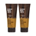 Katrs cilvēks Jack Beards Biezinošs Krēms - Stiprina, Biezs, Barojas - Viegls Sandalwood Smarža - Ražots ar dabiski atvasinātu Sastāvdaļas, piemēram, Biotīns, B6 vitamīns, Sojas proteīns - 2.8oz - 2 Pack